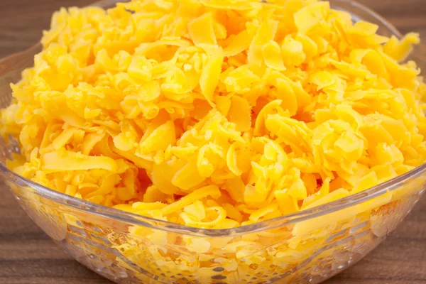 Shredded Cheddar Cheese — Stock Photo, Image