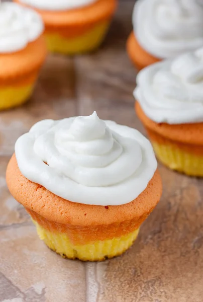 Candy Corn Cupcakes — Stock Photo, Image