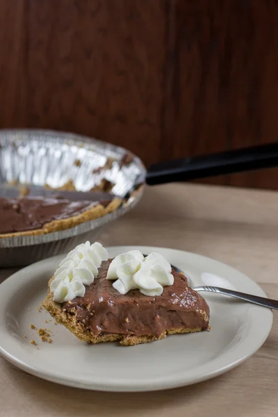 Chocolate Cream Pie — Stock Photo, Image