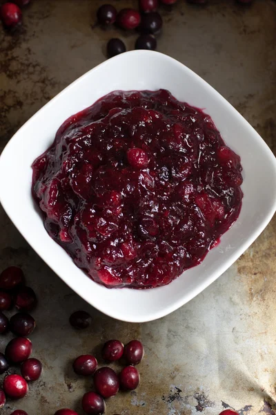 Salsa fresca de arándanos — Foto de Stock