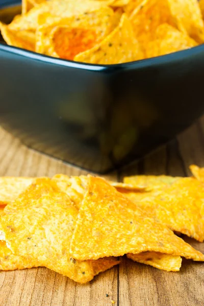Tortilla de queijo nacho chips — Fotografia de Stock