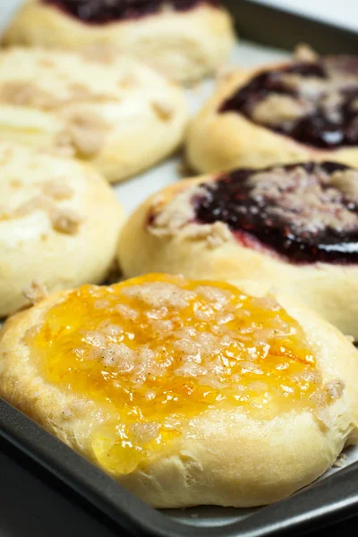 Gyümölcs Kolache — Stock Fotó