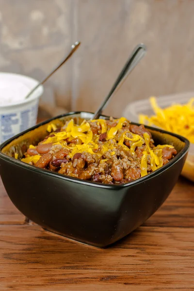 Chili in a bowl — Stock Photo, Image