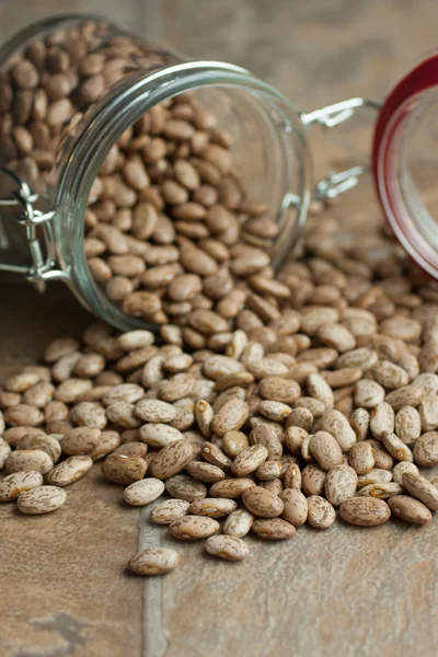 Pinto fasulye bir kavanoz içinde