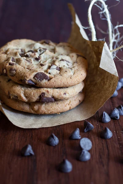 Biscuits au chocolat au morceau — Photo