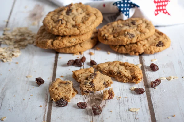 Oatmeal Raisin Cookies — Stock Photo, Image