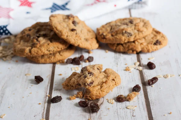 Oatmeal Raisin Cookies — Stock Photo, Image