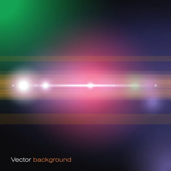 Vector star, sun with lens flare. — Stock Vector