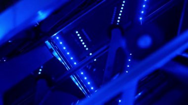 Mavi fütüristik başlık plaka loopable arka plan