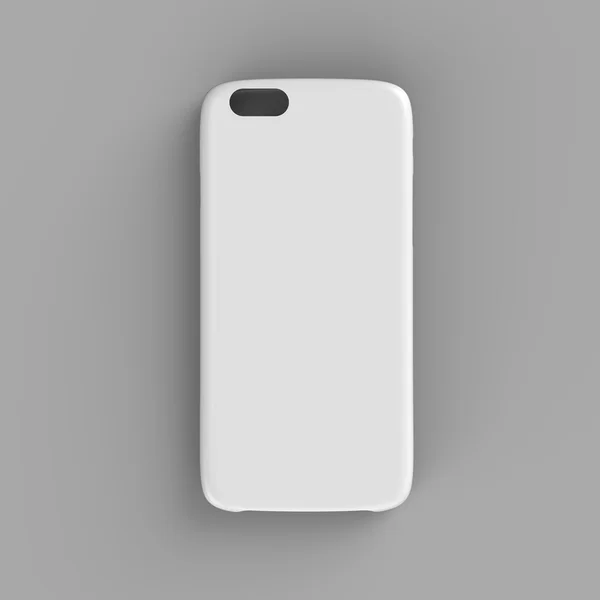 Beyaz plastik durumda mock-up smartphone için