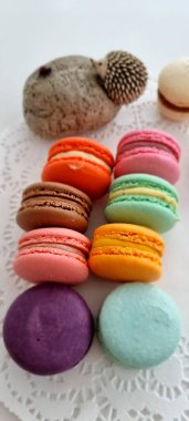 yakın plan için tatlı badem kurabiyeleri