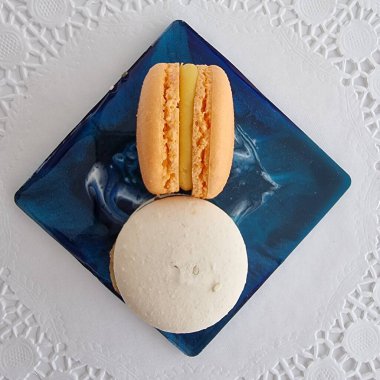 yakın plan için tatlı badem kurabiyeleri