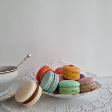 yakın plan için tatlı badem kurabiyeleri