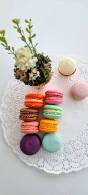 yakın plan için tatlı badem kurabiyeleri