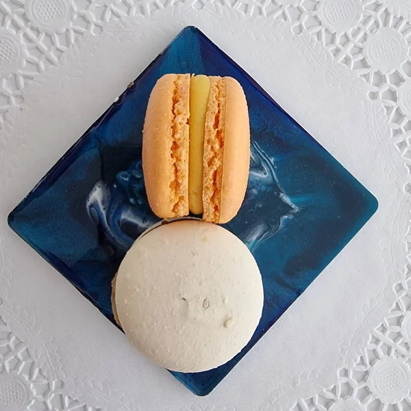 yakın plan için tatlı badem kurabiyeleri