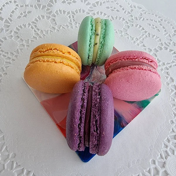 yakın plan için tatlı badem kurabiyeleri