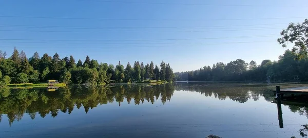 Lugn Sommardag Stranden — Stockfoto