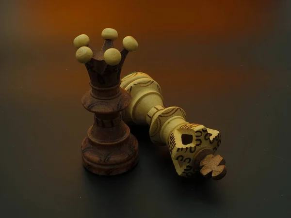 Chess Game Concept Competition Idea Strategy Market Industry Planning — Stock Photo, Image