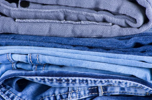 Bunt med jeans — Stockfoto