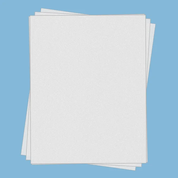 Fanned, empilhados papéis em branco — Fotografia de Stock
