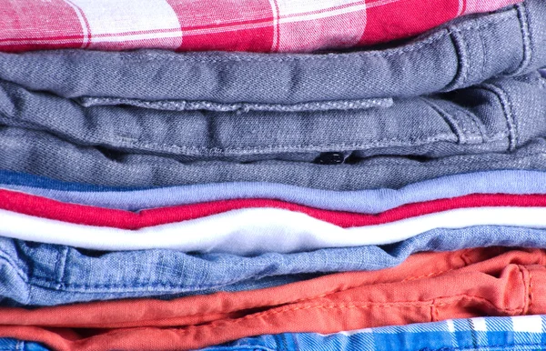 Bunt med jeans — Stockfoto