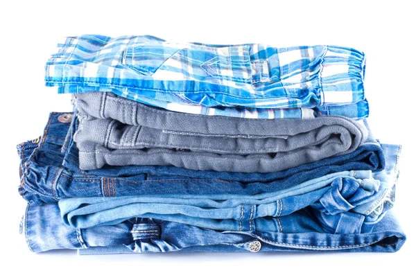 Bunt med jeans — Stockfoto