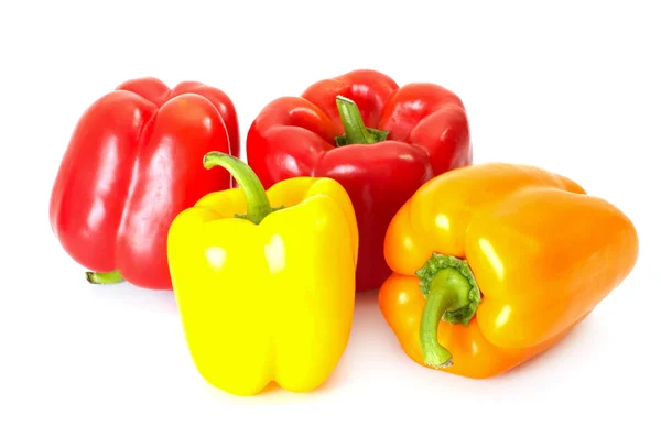 Červená a žlutá paprika — Stock fotografie