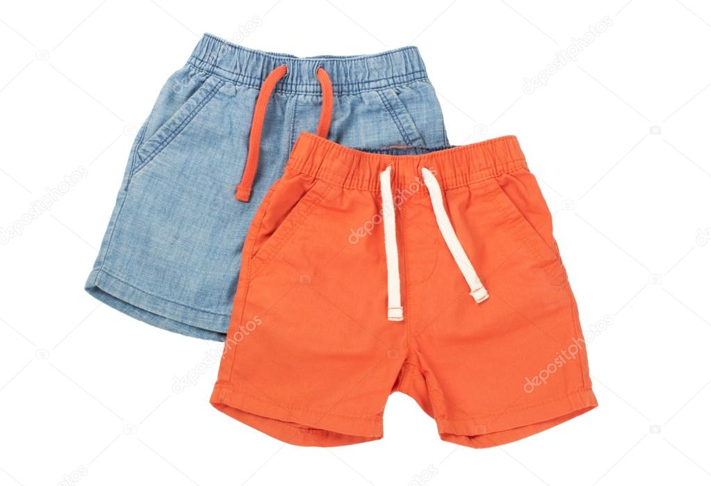 Two denim shorts