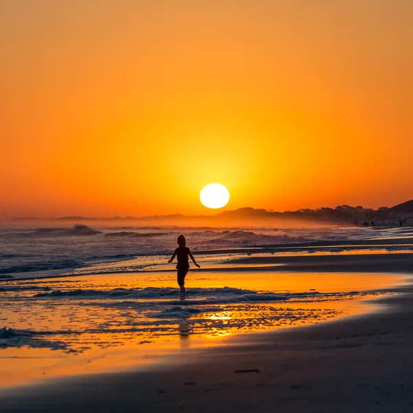 Pôr do sol da costa do mar — Fotografia de Stock
