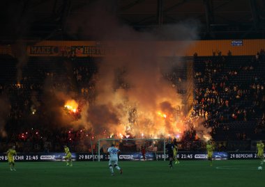 Metalist - Dinyeper. Ukrayna Premier Ligi 'nin 9. maçı. Kharkiv, Ukrayna. 27 Eylül 2015.