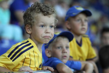 Futbol maçı sırasında hayranları duygular.
