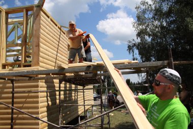 Kharkiv, Ukrayna - Jule 19, 2014: Bina barış Tapınağı.