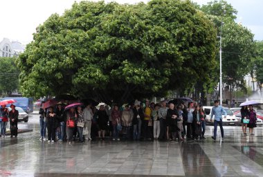 Kharkiv, Ukrayna - 9 Mayıs 2016: Zafer Avrupa günü