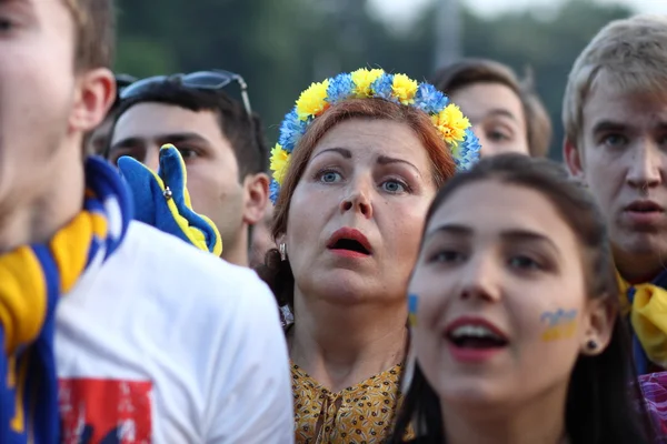 Fanzone da UEFA Euro 2016 em Kharkiv — Fotografia de Stock