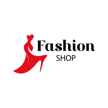 Kalp şeklinde omuz askısı logosu olan moda butik elbise.
