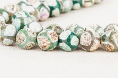 Boncuk takı. Makro.