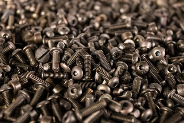 Computer metallic screws. — Stock Photo, Image