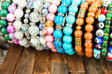 Boncuk takı. Stok görüntü.