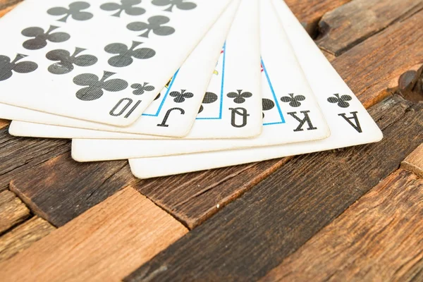 Poker kort, Royal flash — Stockfoto