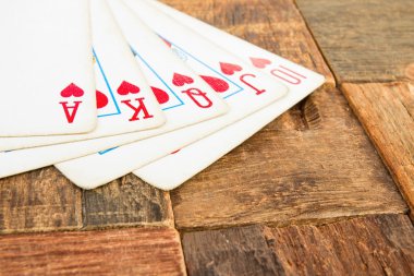 Poker kartları. Stok görüntü.