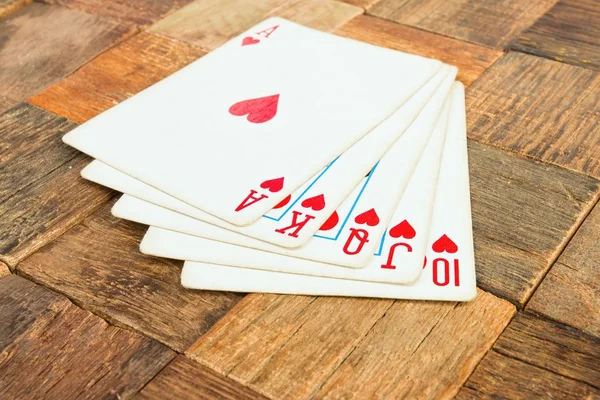 Poker kort. Stock bild. — Stockfoto