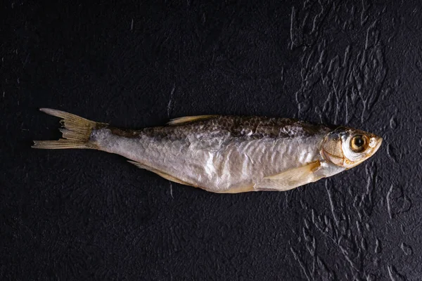 Sonnengetrockneter Salziger Fisch Studiofoto — Stockfoto