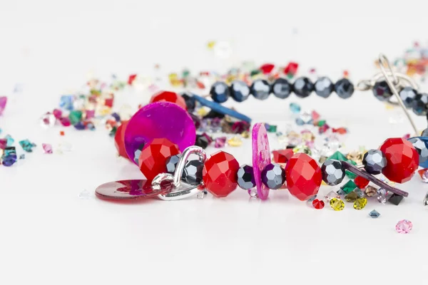 Homemade bead jewelry. — Stock Photo, Image