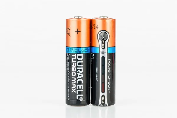 Duracell Turbo Max alkaline Aa batterij. — Stockfoto