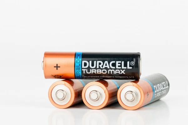 Alkalické Aa baterie Duracell Turbo Max. — Stock fotografie