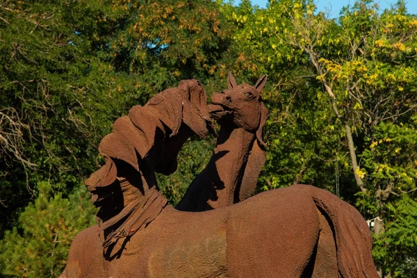 Horse monument — Stock Photo, Image