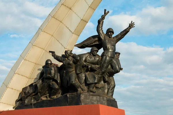 Памятник советским солдатам — стоковое фото