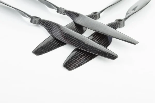 Carbon fiber drone propeller. — Stock Photo, Image