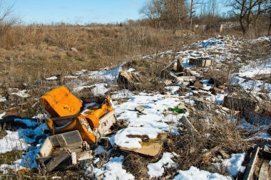 Çöplüğü. Stok görüntü.