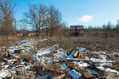 Çöplüğü. Stok görüntü.